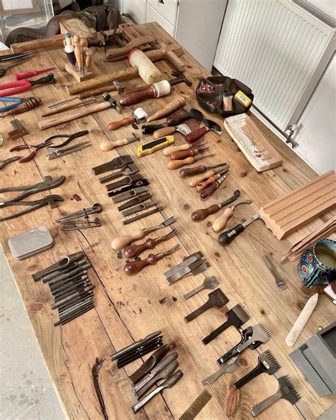 leather workshop tools