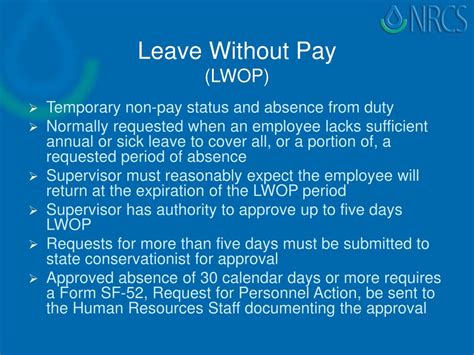 Leave Without Pay Policies