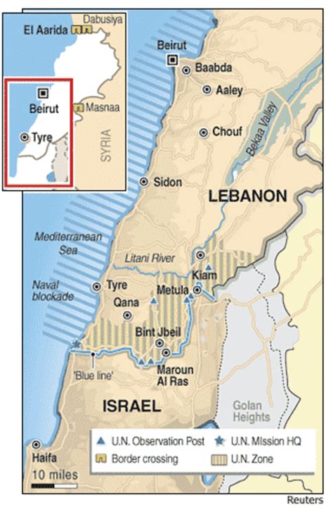 lebanon and israel border