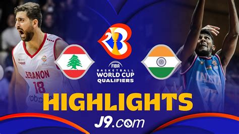 lebanon vs india basketball live streaming