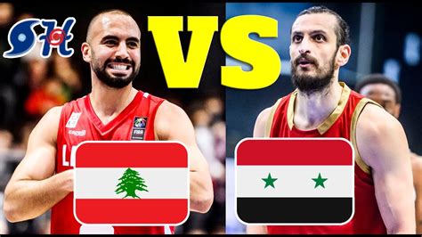 lebanon vs syria basketball live