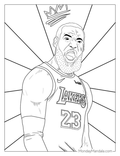 lebron james coloring page