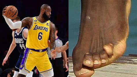 lebron james foot
