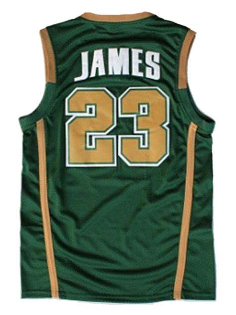 lebron james jersey number in high school