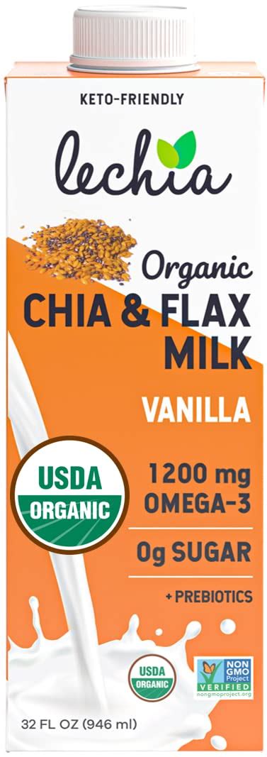 lechia organic chia & flax milk vanilla