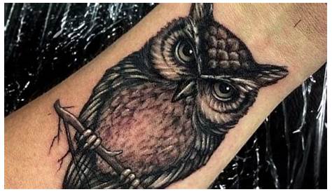 Owl Tattoos for Men Traditional owl tattoos, Owl tattoo