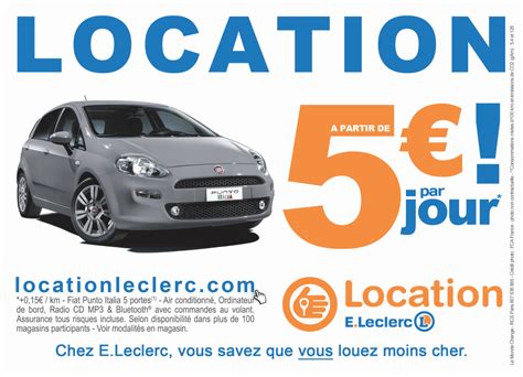 leclerc location auto royan