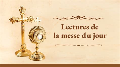 lectures du jour messe catholique