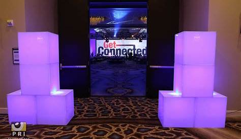 LED cube boxes add a statement to your event. Event