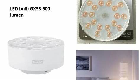 Led Bulb Gx53 600 Lumen Dimmable 360 Beam Angle RYET LED GX53 , 110 ° IKEA