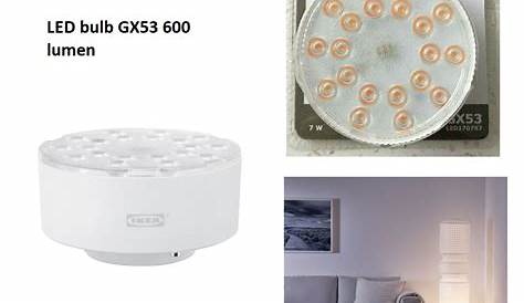 Led Bulb Gx53 600 Lumen Dimmable LEDARE LED GX53 IKEA