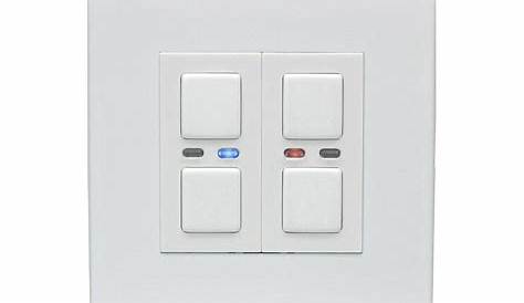 Led Compatible Dimmer Switch 2 Gang Crystal PG LED Touch & Remote Light
