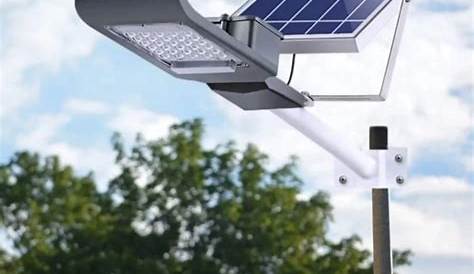 Lámpara Con Panel Solar Y Reflector Led Sensor De