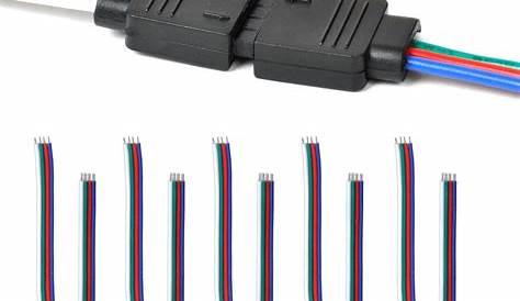 Led Connector Cable 10Pcs PCB 2 Pin LED Strip 5050 Single