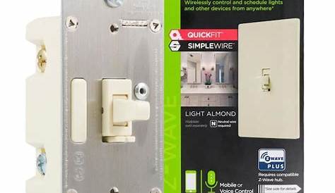 Led Dimmable Switch Lowes Hubbell 3Way White LED Toggle Light In The Light