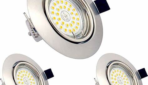 Prolight spot LED encastrable 5W dimmable blanc 3 pièces