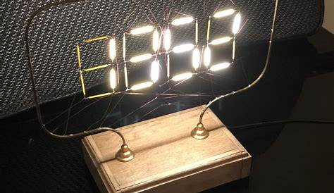 Led Filament Clock LED Arduino Arduino , , Diy
