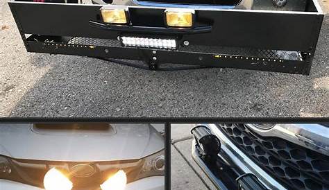 Led Light Bar License Plate Mount Front Bumper Bracket Holder For
