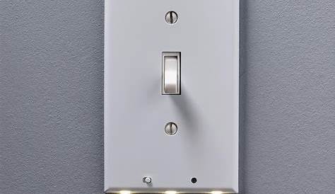 Single Snappower Switchlight Light Switch Cover Plate With Built