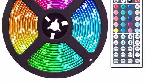 Led Rgb Lights Commercial Electric 20 Ft Indoor Tape Light With Remote