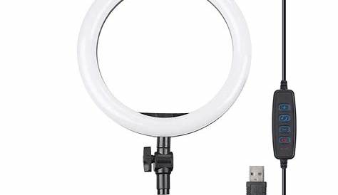 LED Ring Light with Stand, 16 Colour Bulbs, 13