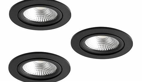 Led Spots Inbouw Dimbaar Verdiepte Trimless LED Spot Zwart Zwart 45 Mm