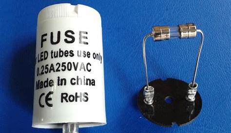 Led Starter Fuse 12 X For LED Lamps (LED For T8 Tubes) 2A