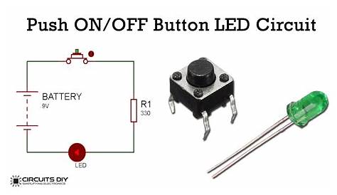 Led Switch Circuit Simple With LED And Momentary By Jack