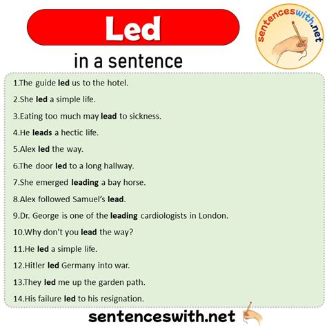Led Definition In Sentence