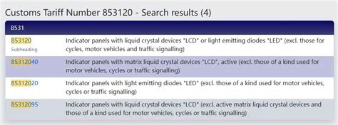 Led Display Screen Tariff Code