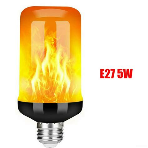 led e27 smd2835 flame flickering effect light bulb