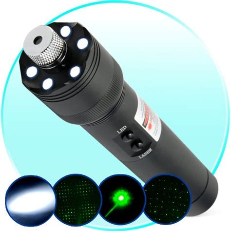 Led Flashlight With Laser Pointer