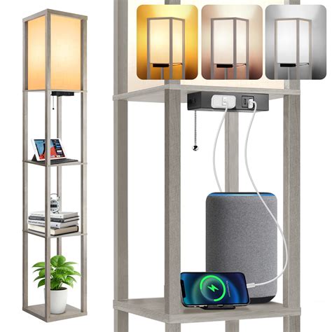 Led Floor Lamp With Shelves
