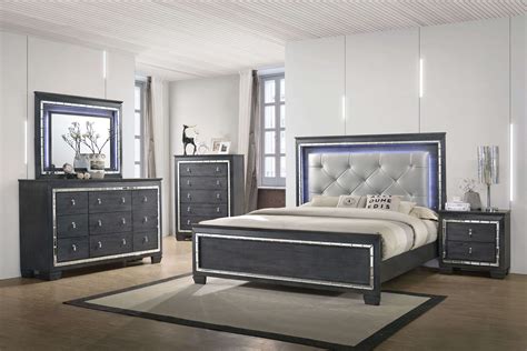 Led Headboard Bedroom Set