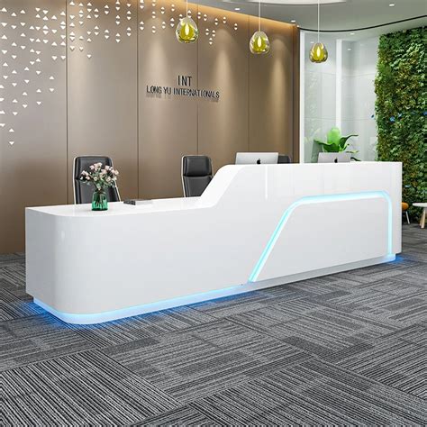Led Light Reception Desk