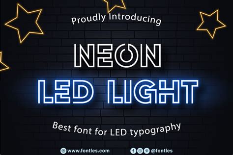 Led Neon Light Font