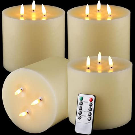 Led Pillar Candles Large