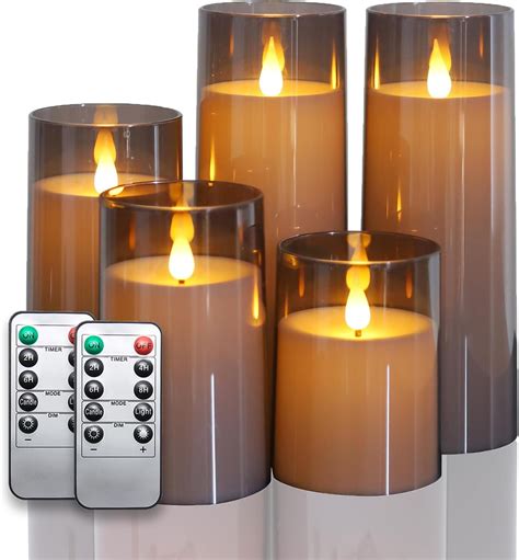Led Pillar Candles Set