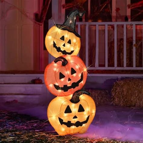 Led Pumpkins For Outside