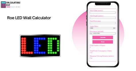 Led Wall Power Calculator