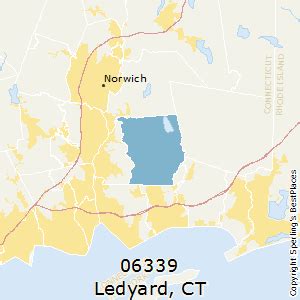Ledyard Ct Zip Code Map