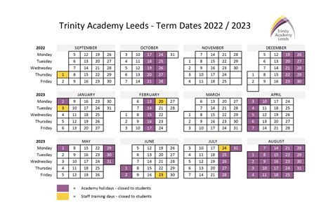 leeds building college term dates