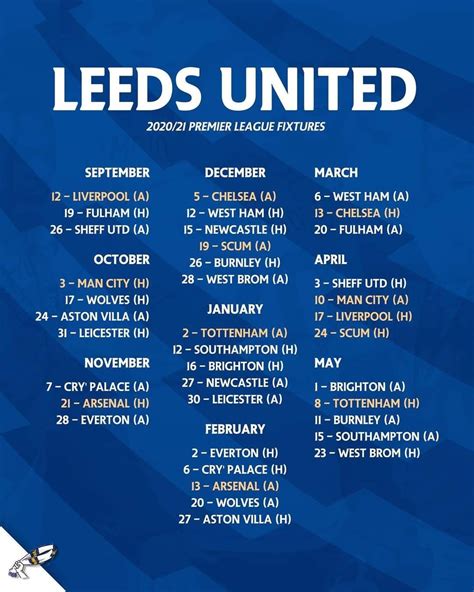 leeds united fixture list 2023/2024