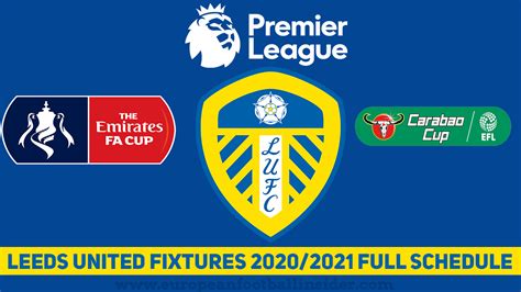 leeds united fixtures 2020