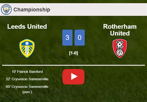 leeds united vs rotherham highlights