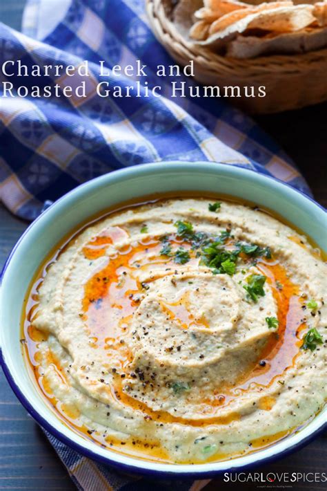 Leek Garlic Hummus