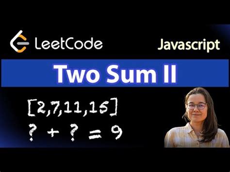 leetcode 2 sum ii