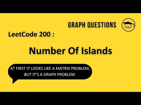 leetcode number of islands problem