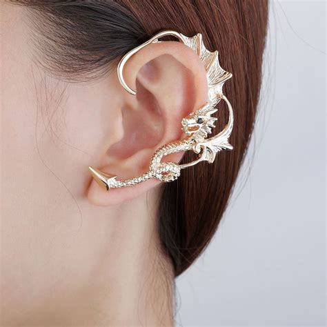 Left Dragon Ear Cuff