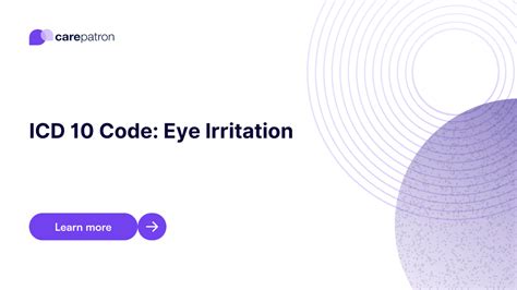 left eye irritation icd 10 code